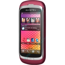 Красно-розовый телефон Alcatel One Touch 818 (Сергиев Посад)